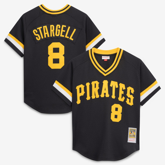 Willie Stargell #8 Pittsburgh Pirates Mitchell & Ness Men'S Authentic Batting Practice Jersey - Black