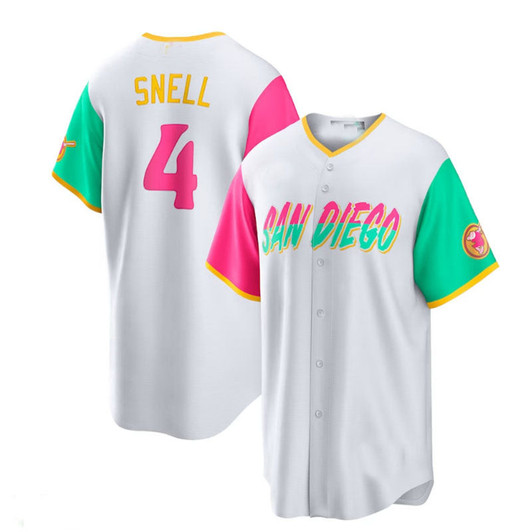Blake Snell #4 San Diego Padres City Connect Baseb Limited Player Jersey - White