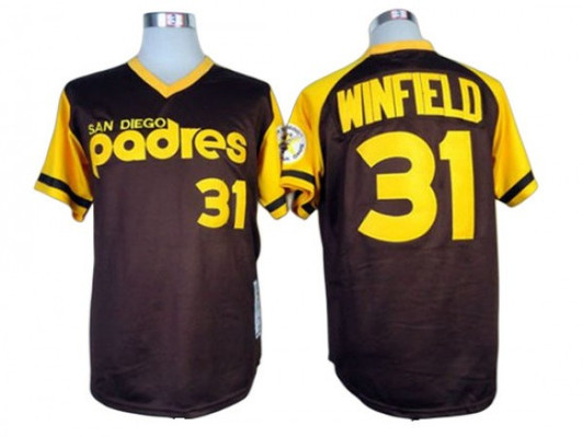 Dave Winfield #31 San Diego Padres 1978 Limited Throwback Jersey - Brown