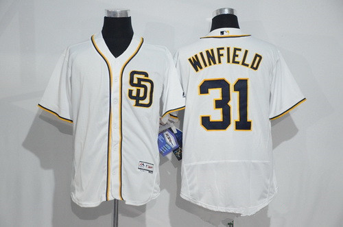 Dave Winfield #31 San Diego Padres Majestic Mens 2016 Home Flexbase Limited Baseball Jersey - White