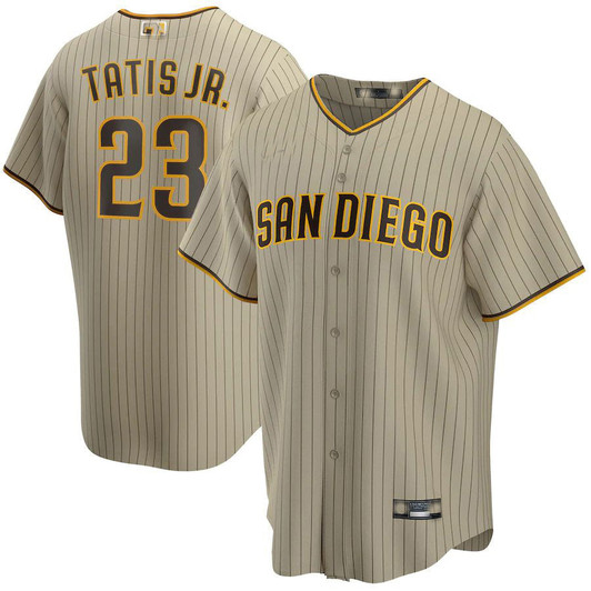 Fernando Tatis Jr #23 San Diego Padres . Alternate Base Limited Player Jersey - Tan