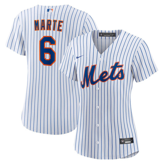 Starling Marte New York Mets Nike Replica Replica Women's Home Replica Player Jersey - White