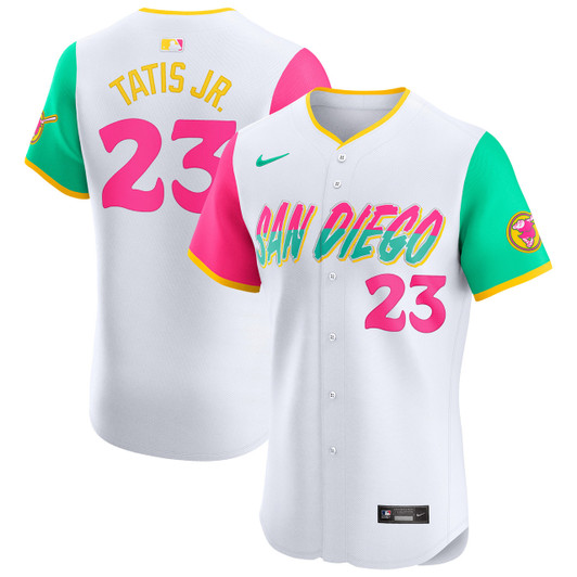 Fernando Tatis Jr #23 San Diego Padres Nike . City Connect Elite Player Jersey - White