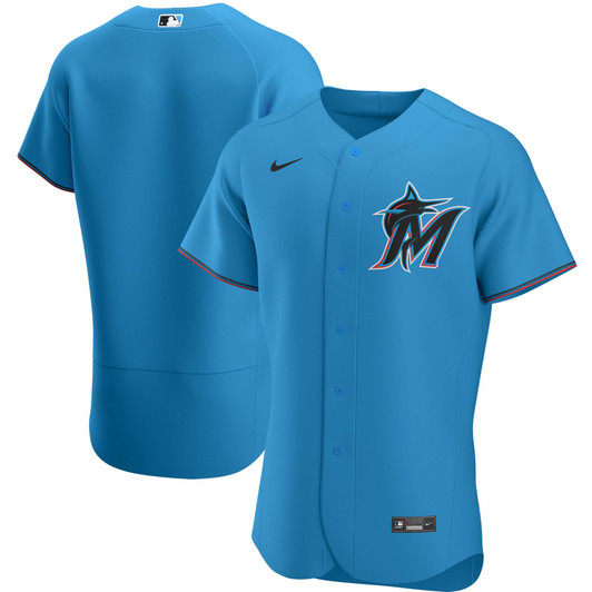 Miami Marlins Nike Alternate  Team Jersey - Blue