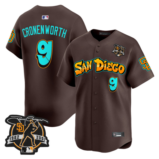 Jake Cronenworth #9 San Diego Padres Graffiti Barrio Edition Limited Jersey - Brown