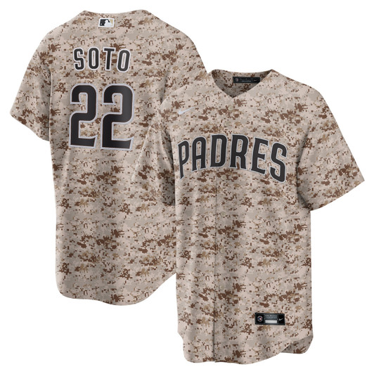 Juan Soto #22 San Diego Padres Nike Usmc Alternate Limited Player Jersey - Camo