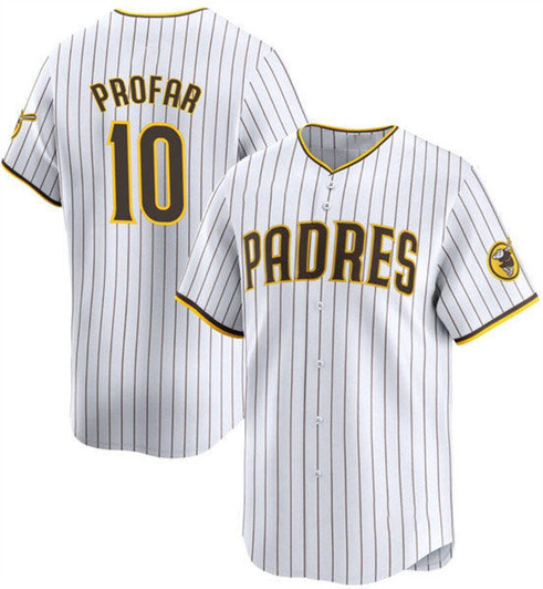 Jurickson Profar #10 San Diego Padres 2024 Home Limited Baseball Jersey - White