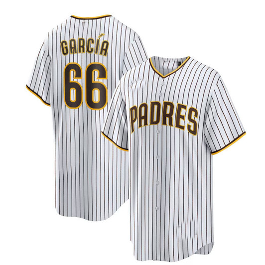 Luis Garca #66 San Diego Padres Home Baseball Jers Limited Player Jersey - White