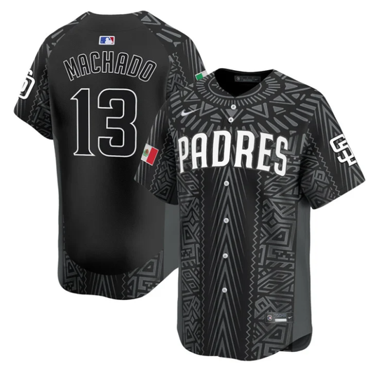 Manny Machado #13 San Diego Padres 2025 Mexican Heritage Vapor Limited St Jersey