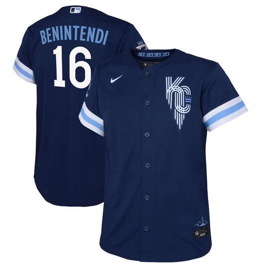 Andrew Benintendi Kansas City Royals Nike Replica Replica Toddler 2022 City Connect Replica Player Jersey - Navy