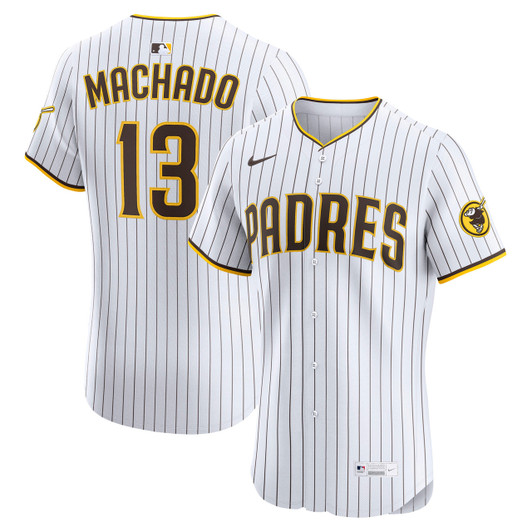 Manny Machado #13 San Diego Padres Nike Men'S Home Elite Player Jersey - White