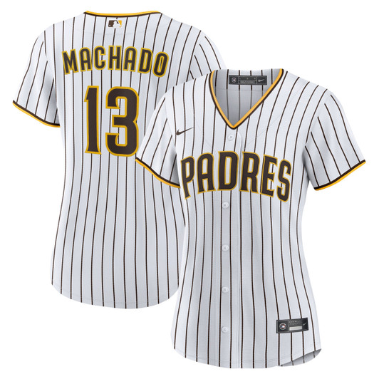 Manny Machado #13 San Diego Padres Nike Women'S Home Limited Player Jersey - White Brown