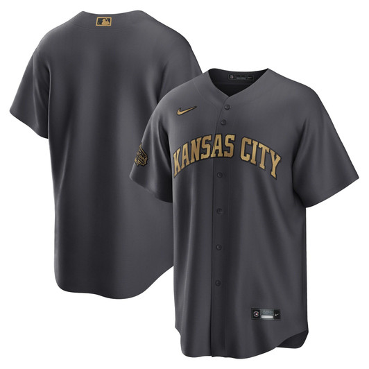 Kansas City Royals Nike Replica Replica 2022 MLB All-Star Game Replica Blank Jersey - Charcoal
