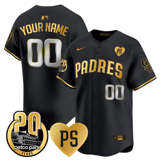 San Diego Padres 'For Peter' Petco Park 20Th Patch Vapor Premier Limited Custom Jersey