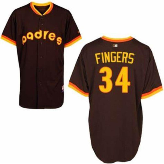 San Diego Padres 1984 Rollie Fingers Limited Throwback Jersey - Brown