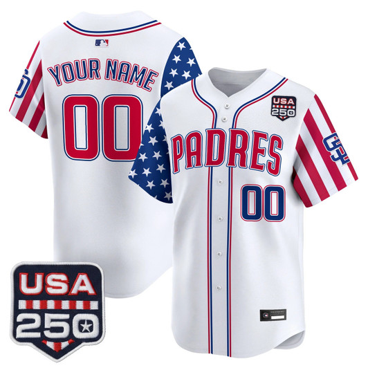 San Diego Padres America250 Edition Vapor Premier Limited Custom Jersey