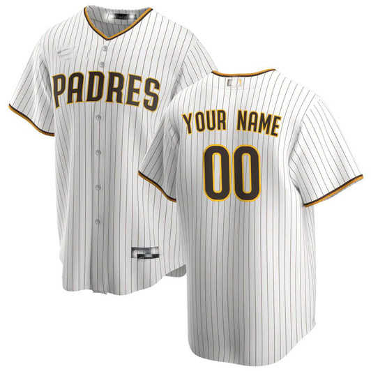 San Diego Padres Baseball Jerseys Custom Limited Custom Jersey - White