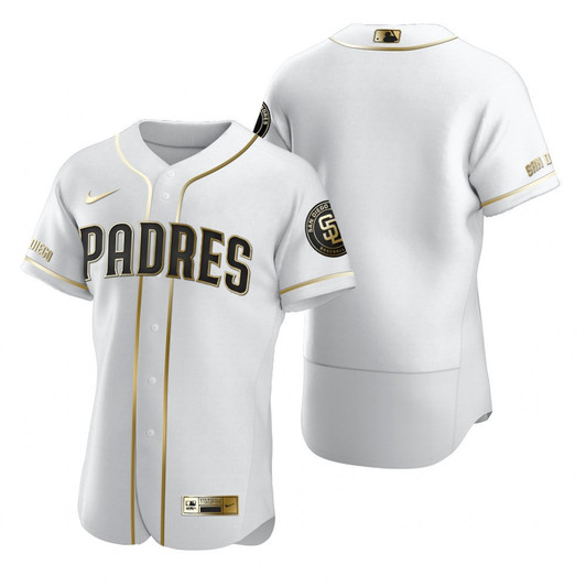 San Diego Padres Brandedition White Gift Padres Fans Limited Jersey - Golden