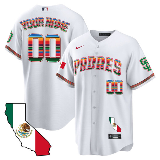 San Diego Padres California Map Limited Cool Base Custom Jersey