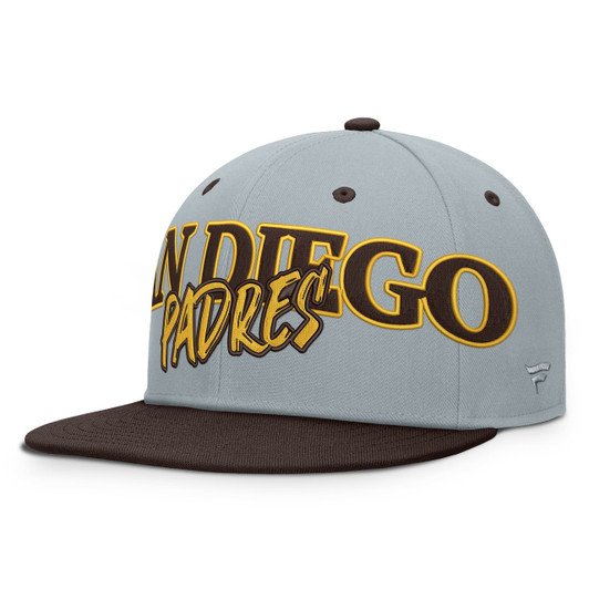 San Diego Padres Fanatics Men'S Twill Fitted Hat Limited Jersey - Gray