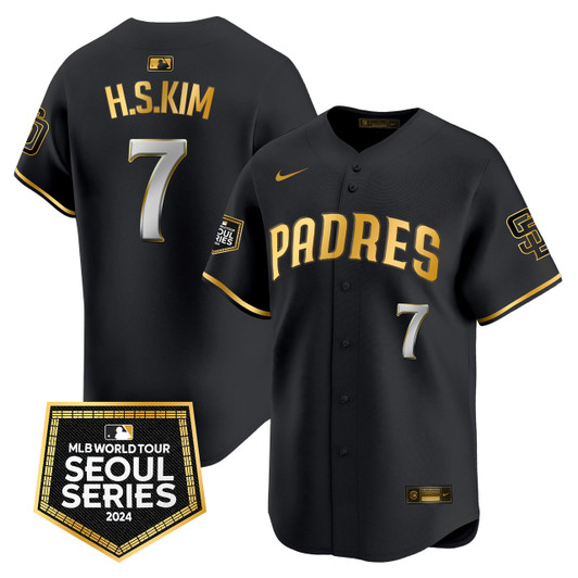San Diego Padres Men'S 2024 World Tour Seoul Series Patch Vapor Premier Limited Jersey