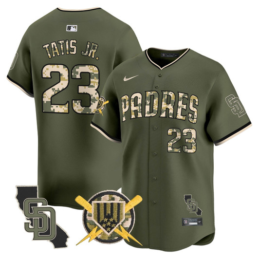 San Diego Padres Men'S Armed Forces Day Vapor Premier Limited Jersey