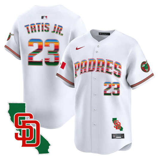 San Diego Padres Men'S Mexico California Patch Vapor Premier Limited Jersey