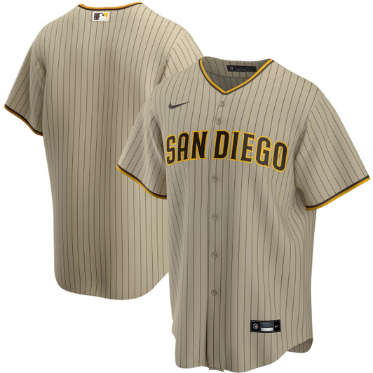 San Diego Padres Nike Alternate Limited Team Jersey - Tan