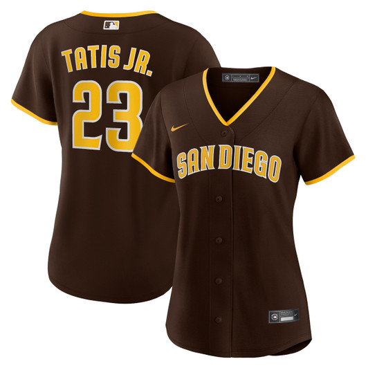San Diego Padres Nike Women'S Fernando Tat������������S Jr. Road Limited Player Jersey - Brown