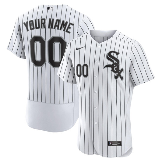 Chicago White Sox Nike Replica Replica Home  Custom Jersey - White