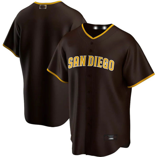 San Diego Padres Road Limited Baseball Jerseys Team Jersey - Brown
