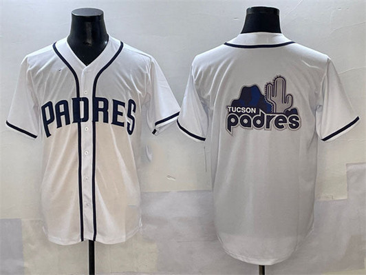 San Diego Padres Team Big Logo Limited Cool Base Baseball Jersey - White