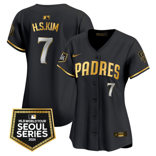 San Diego Padres Women'S 2024 World Tour Seoul Series Patch Vapor Premier Limited Jersey