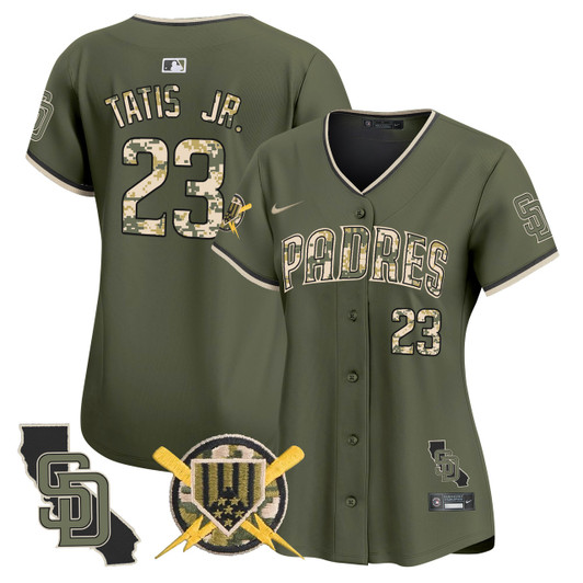 San Diego Padres Women'S Armed Forces Day Vapor Premier Limited Jersey
