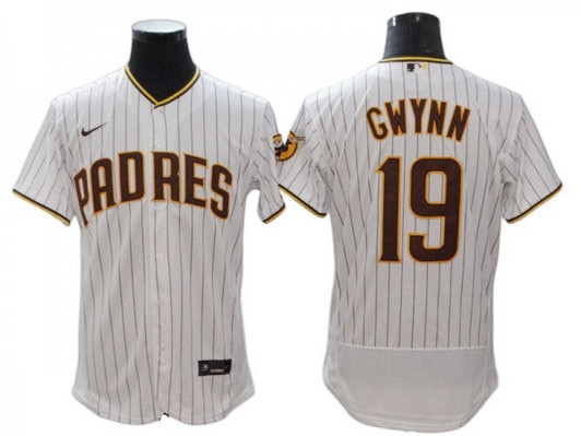 Tony Gwynn #19 San Diego Padres Home Limited Flex Base Jersey - White