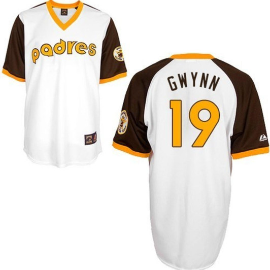 Tony Gwynn #19 San Diego Padres Throwback Pullover Limited Jersey - White