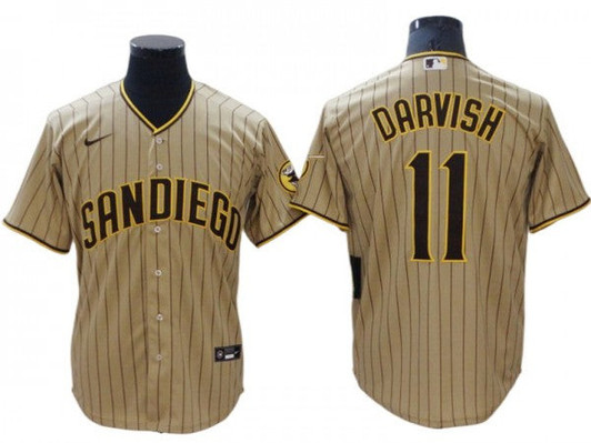 Yu Darvish #11 San Diego Padres Alternate Limited Cool Base Jersey - Sand