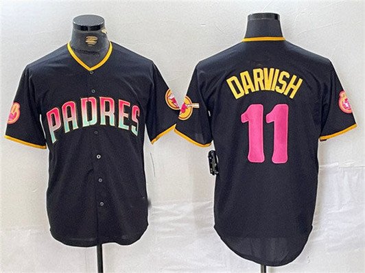 Yu Darvish #11 San Diego Padres Limited Cool Base Baseball Jersey - Black