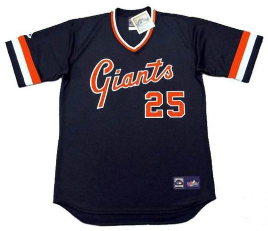 Barry Bonds #25 San Francisco Giants 1980S Cooperstown Away Limited Baseball Jersey