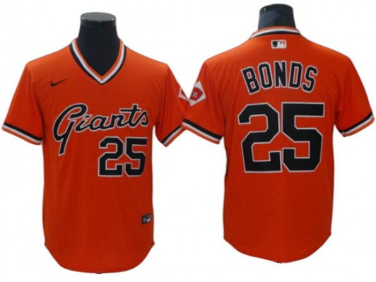 Barry Bonds #25 San Francisco Giants Limited Throwback Jersey - Orange