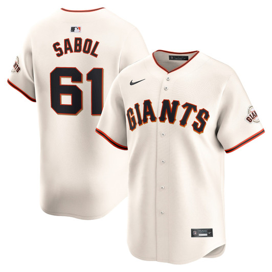 Blake Sabol San Francisco Giants Nike Home Limited Player Jersey - Cream