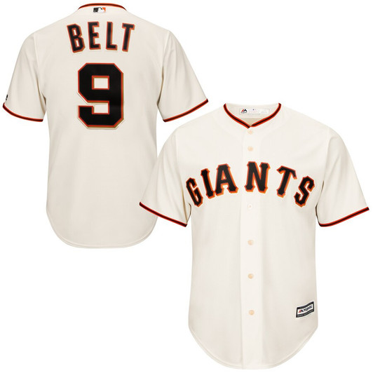 Brandon Belt San Francisco Giants Majestic Limited Cool Base Player Jersey - Tan