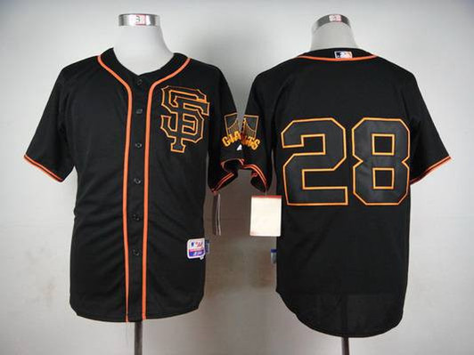 Buster Posey #28 San Francisco Giants 2015 San Fransico Sf Edition Limited Jersey - Black