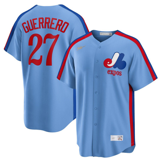 Vladimir Guerrero Montreal Expos Nike Replica Replica Road Cooperstown Collection Player Jersey - Powder Blue
