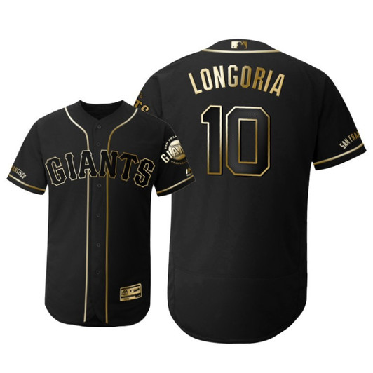 Evan Longoria #10 San Francisco Giants 2019 Brandedition Black Gift Giants Fans Limited Jersey - Golden