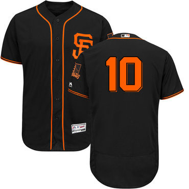 Evan Longoria #10 San Francisco Giants Flexbase Authentic Alternate Jersey - Black