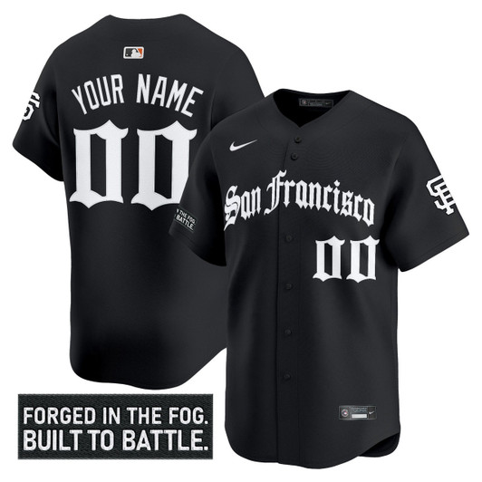 Gothic Fog San Francisco Giants ' Edition' Vapor Premier Limited Custom Jersey
