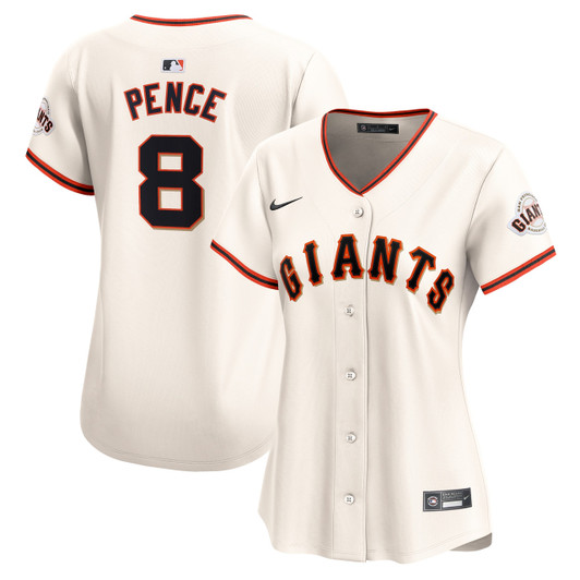 Hunter Pence #8 San Francisco Giants Nike Women'S Home Limited Player Jersey - Cream