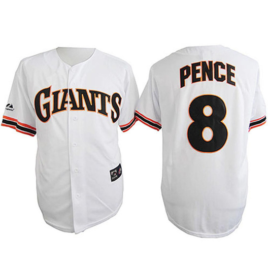 Hunter Pence #8 San Francisco Giants Limited Throwback Jersey - White