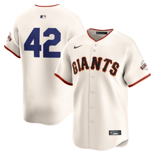 Jackie Robinson San Francisco Giants Nike 2024 Day Home Limited Jersey - Cream